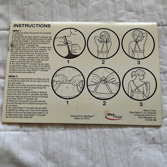 Strap Perfect Concealer Clip - set of 3 - Picture 2 of 2